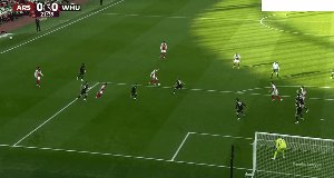 【英超】刘易斯-斯凯利染红 阿森纳0比1西汉姆联