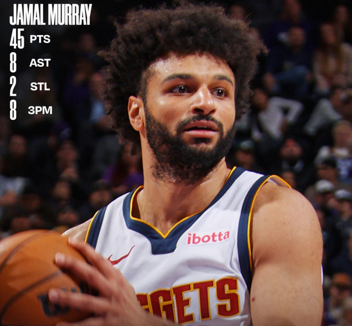 PP电子(中国)-穆雷狂轰45分连刷四纪录！近三战109分势头猛烈 阿德尔曼：他扛起球队|掘金|约基奇|贾马尔-穆雷|NBA常规赛|丹佛掘金队_新浪体育_新浪新闻